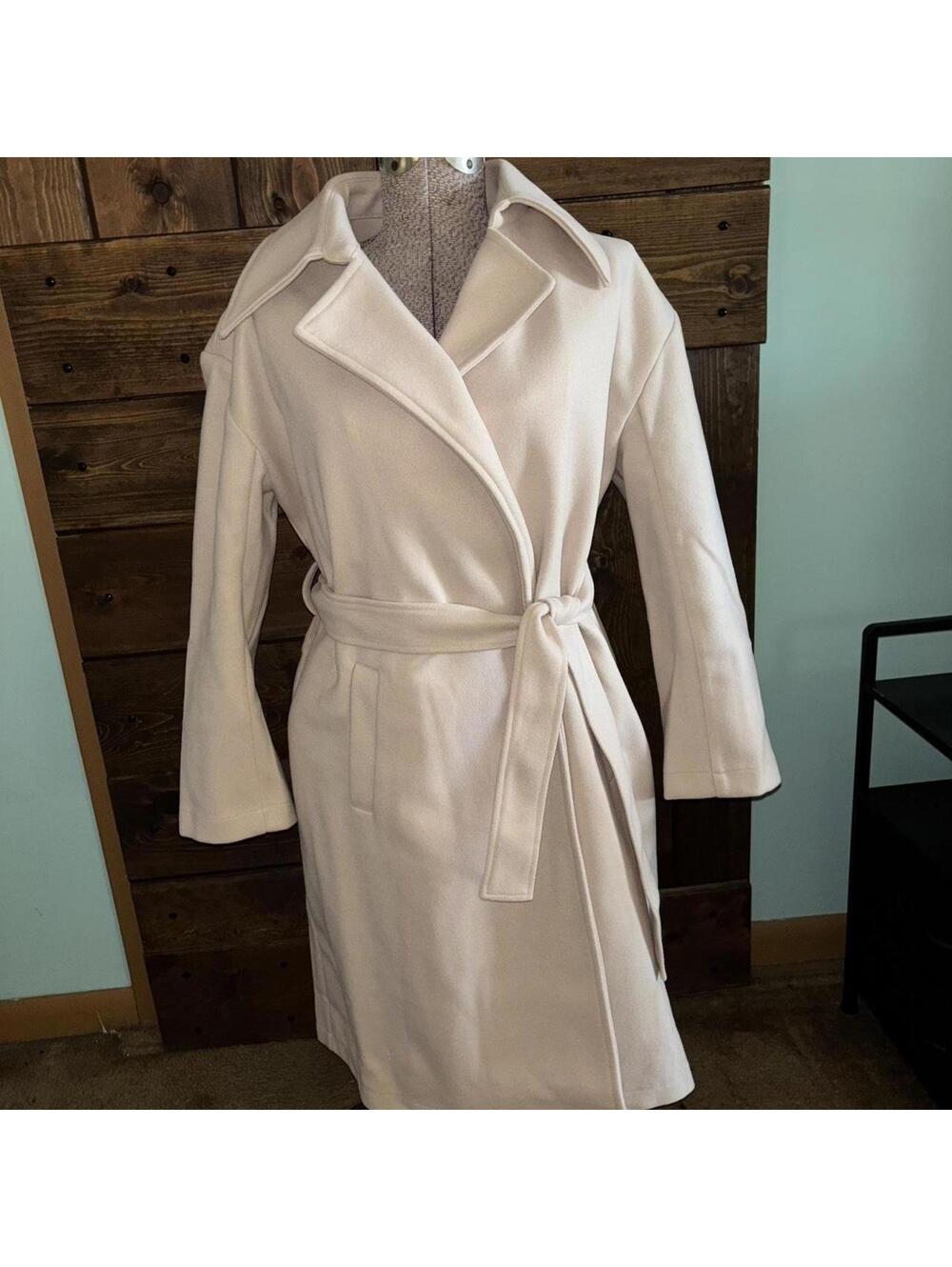 Thats So Fetch Women's Cream trench coat